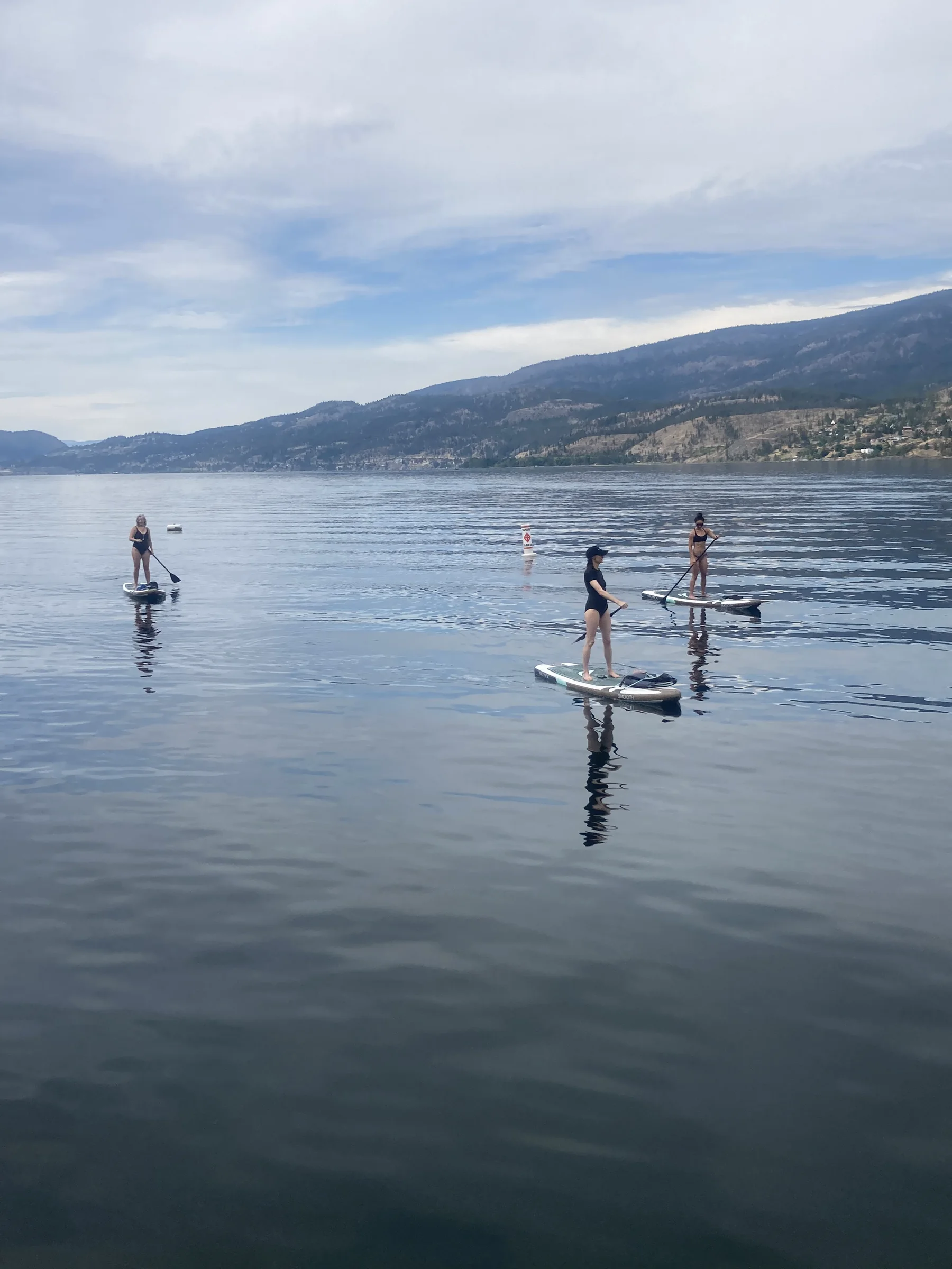 Paddleboarding on Okanagan Lake