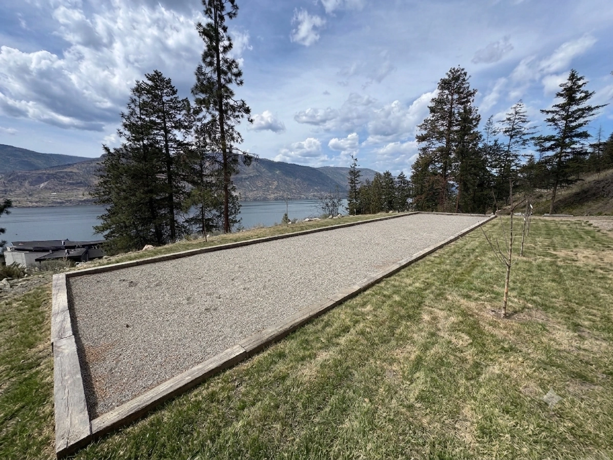 Bocce court at Château Okanagan