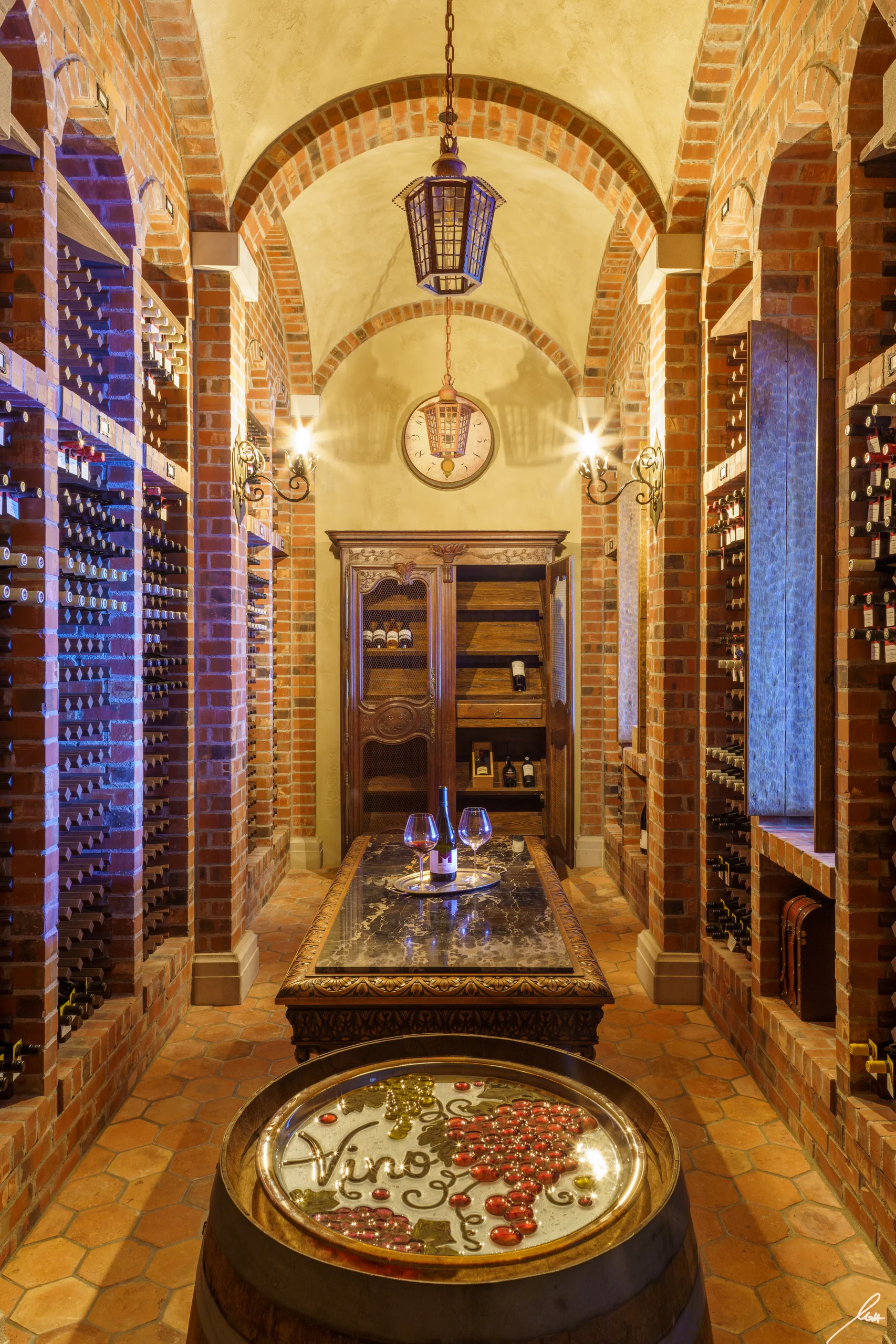 Wine cellar at Château Okanagan